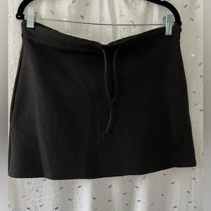 Express Pull Up Dark Gray Drawstring Tennis Skirt